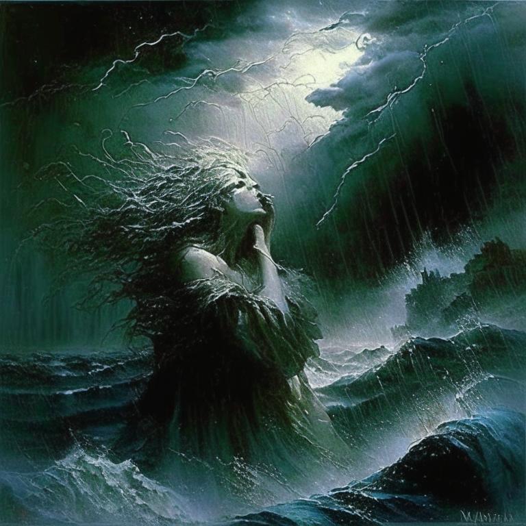 Иллюстрация к стихотворению «О чем ты воешь ветр ночной?..»